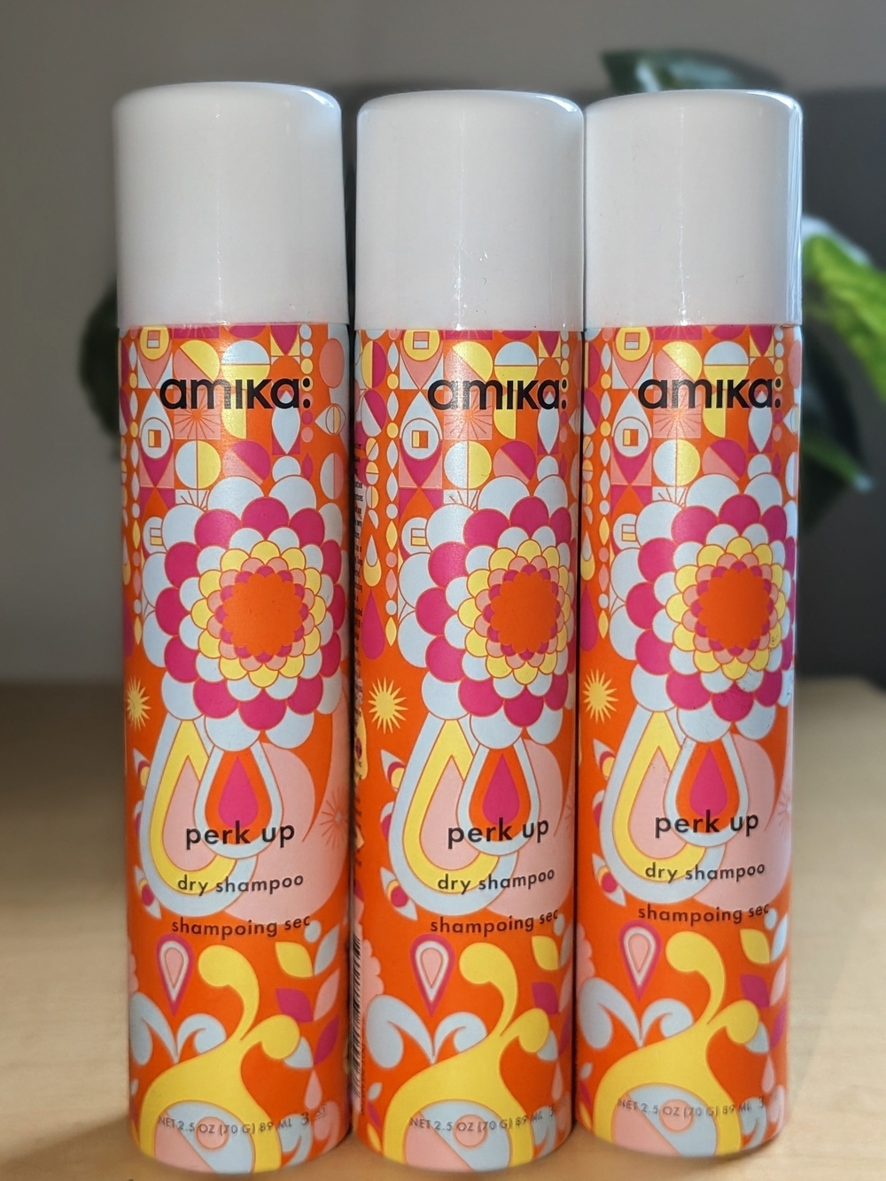 NEW Amika Perk Up Dry Shampoo Travel Mini Size 1.5 oz - 3 Pack Bundle